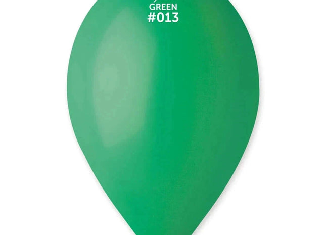 Gemar - 12" Green Latex Balloons #013 (50pcs) - SKU:111309 - UPC:8021886111309 - Party Expo