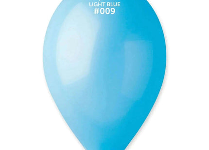 Gemar - 12" Light Blue Latex Balloons #009 (50pcs) - SKU:110906 - UPC:8021886110906 - Party Expo