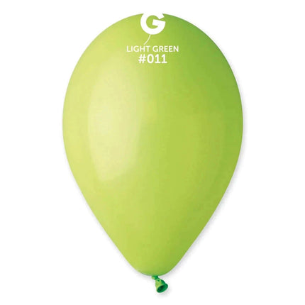 Gemar - 12" Light Green Latex Balloons #011 (50pcs) - SKU:111101 - UPC:8021886111101 - Party Expo