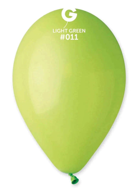 Gemar - 12" Light Green Latex Balloons #011 (50pcs) - SKU:111101 - UPC:8021886111101 - Party Expo