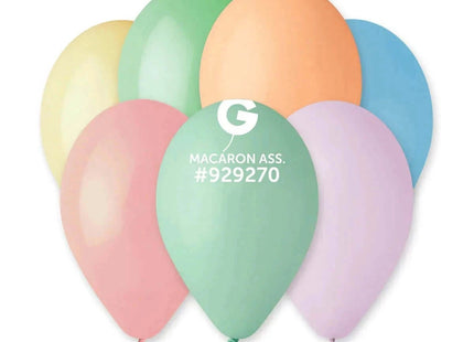 Gemar - 12" Macaron Assorted Latex Balloons #929737 (50pcs) - SKU:929737 - UPC:8021886929737 - Party Expo