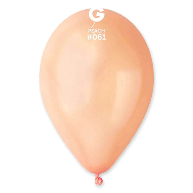 Gemar - 12" Metallic Peach Latex Balloons #061 (50pcs) - SKU:116106 - UPC:8021886116106 - Party Expo