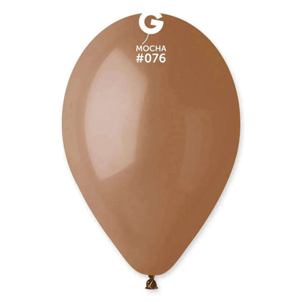 Gemar - 12" Mocha Latex Balloons #076 (50pcs) - SKU:117608 - UPC:8021886117608 - Party Expo