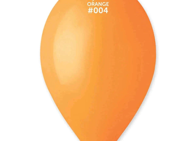 Gemar - 12" Orange Latex Balloons #004 (50pcs) - SKU:110401 (#004) - UPC:8021886110401 - Party Expo