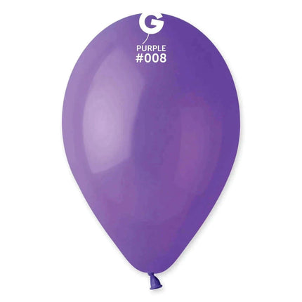Gemar - 12" Purple Latex Balloons #008 (50pcs) - SKU:110807 - UPC:8021886110807 - Party Expo