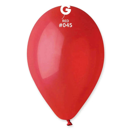 Gemar - 12" Red Latex Balloons #045 (50pcs) - SKU:114508 - UPC:8021886114508 - Party Expo