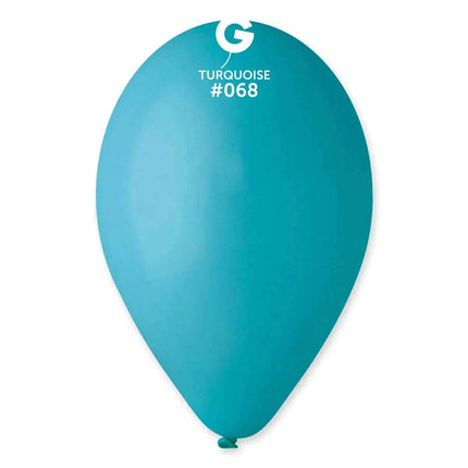 Gemar - 12" Turquoise Latex Balloons #068 (50pcs) - SKU:116809 - UPC:8021886116809 - Party Expo