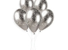 Gemar - 13' Filigree Shiny Silver Latex Balloons #625 (25pcs) - SKU:939712 - UPC:8021886939712 - Party Expo