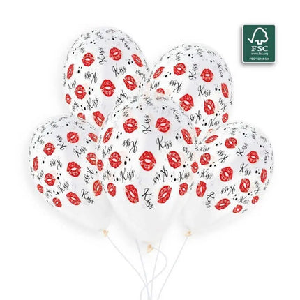 Gemar - 13" Lipstick & Kiss Latex Balloons #945 (50pcs) Party Expo  