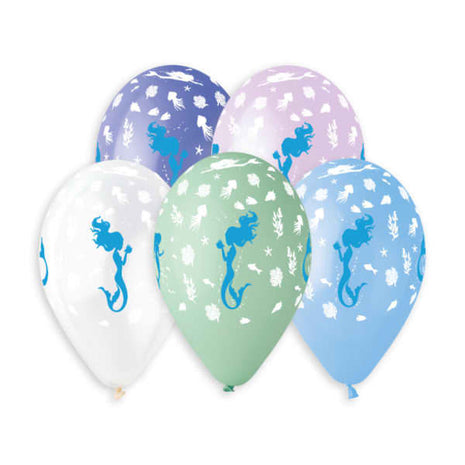 Gemar - 13" Mermaid Latex Balloons #768 (50pcs) - SKU:#768 - UPC:8021886924831 - Party Expo
