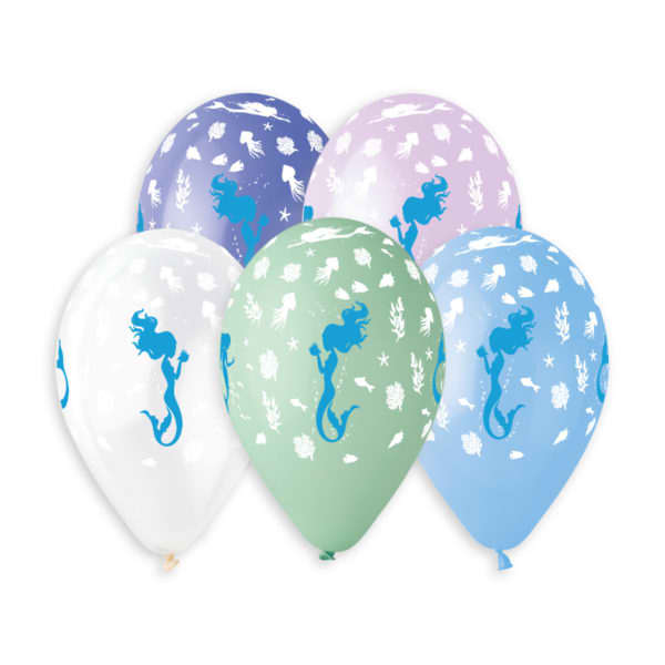Gemar - 13" Mermaid Latex Balloons #768 (50pcs) - SKU:#768 - UPC:8021886924831 - Party Expo