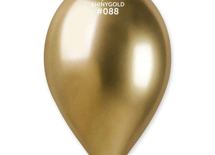 Gemar - 13" Shiny Gold Latex Balloons #088 (25pcs) - SKU:128857 - UPC:8021886128857 - Party Expo