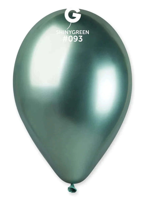 Gemar - 13" Shiny Green Latex Balloons #093 (25pcs) - SKU:129359 - UPC:8021886129359 - Party Expo