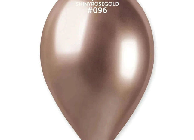 Gemar - 13" Shiny Rose Gold Latex Balloons #096 (25ct) - SKU:129656 - UPC:8021886129656 - Party Expo