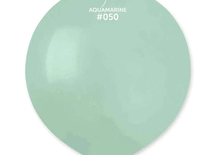 Gemar - 19' Aquamarine Latex Balloons #050 (25pcs) - SKU:155051 - UPC:8021886155051 - Party Expo