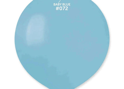 Gemar - 19" Baby Blue Latex Balloons #072 (25pcs) - SKU:157253 - UPC:8021886157253 - Party Expo