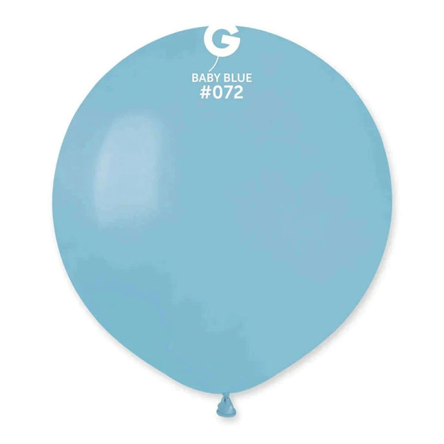 Gemar - 19" Baby Blue Latex Balloons #072 (25pcs) - SKU:157253 - UPC:8021886157253 - Party Expo