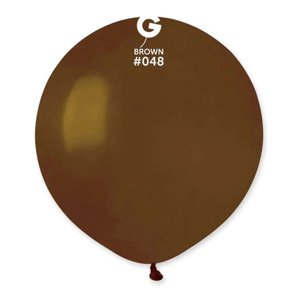 Gemar - 19" Baby Brown Latex Balloons #048 (25pcs) - Party Expo