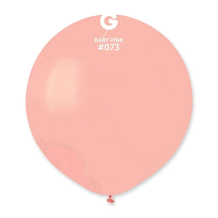 Gemar - 19" Baby Pink Latex Balloons #073 (25pcs) - Party Expo