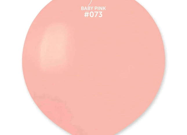 Gemar - 19" Baby Pink Latex Balloons #073 (25pcs) - SKU:157352 - UPC:8021886157352 - Party Expo