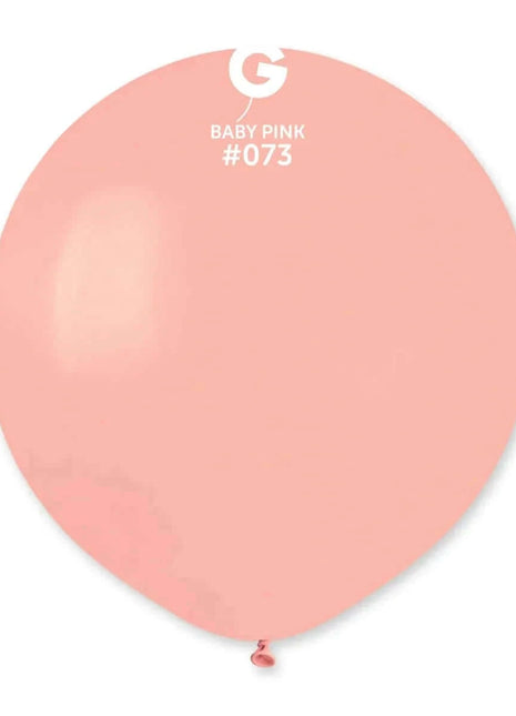 Gemar - 19" Baby Pink Latex Balloons #073 (25pcs) - SKU:157352 - UPC:8021886157352 - Party Expo