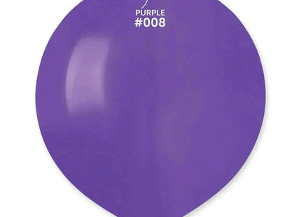 Gemar - 19" Baby Purple Latex Balloons #008 (25pcs) - SKU:150858 - UPC:8021886150858 - Party Expo