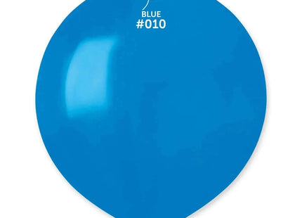 Gemar - 19" Blue Latex Balloons #010 (25pcs) - SKU:51053 - UPC:8021886151053 - Party Expo