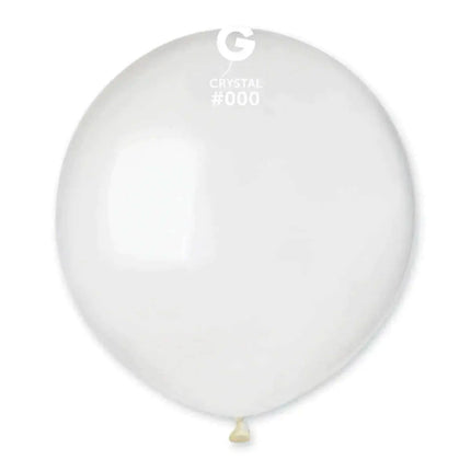 Gemar - 19' Crystal Latex Balloons #000 (25pcs) - Party Expo