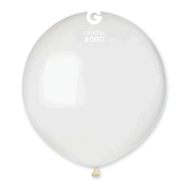 Gemar - 19' Crystal Latex Balloons #000 (25pcs) - SKU:150056 - UPC:8021886150056 - Party Expo
