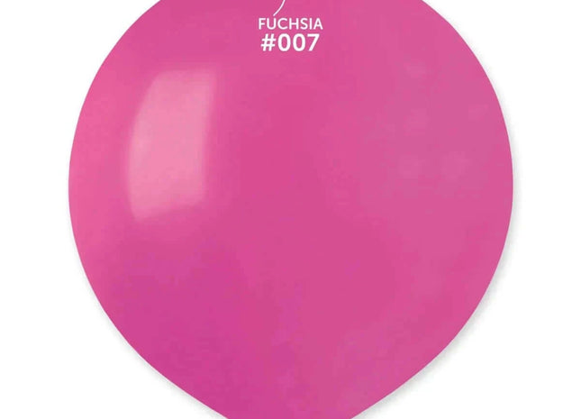 Gemar - 19" Fuchsia Latex Balloons #007 (25pcs) - SKU:150759 - UPC:8021886150759 - Party Expo