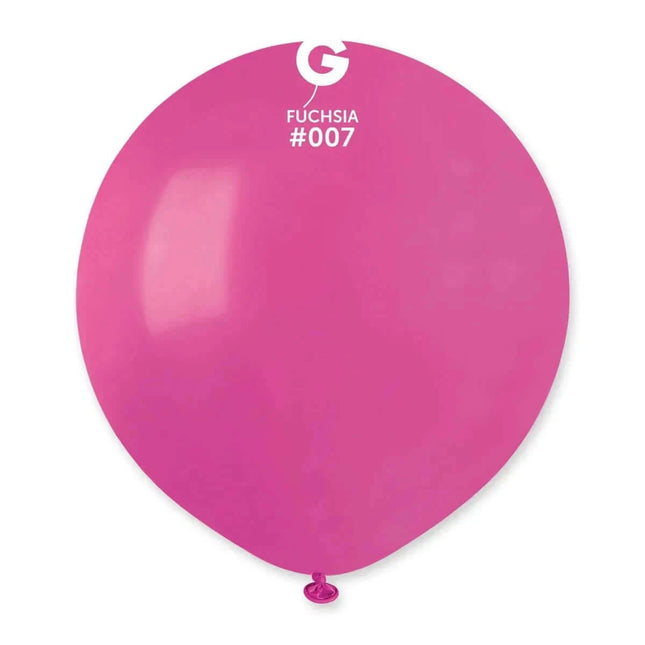 Gemar - 19" Fuchsia Latex Balloons #007 (25pcs) - SKU:150759 - UPC:8021886150759 - Party Expo