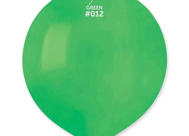 Gemar - 19" Green Latex Balloons #012 (25pcs) - SKU:151251 - UPC:8021886151251 - Party Expo