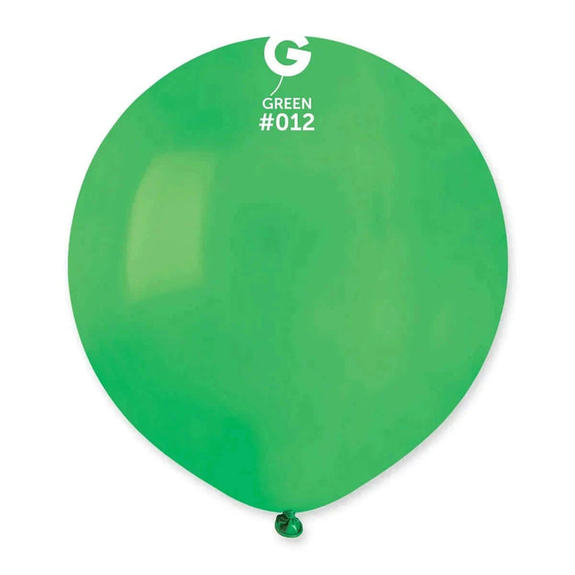 Gemar - 19" Green Latex Balloons #012 (25pcs) - SKU:151251 - UPC:8021886151251 - Party Expo