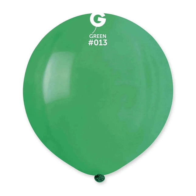 Gemar - 19" Green Latex Balloons #013 (25pcs) - SKU:151350 - UPC:8021886111309 - Party Expo