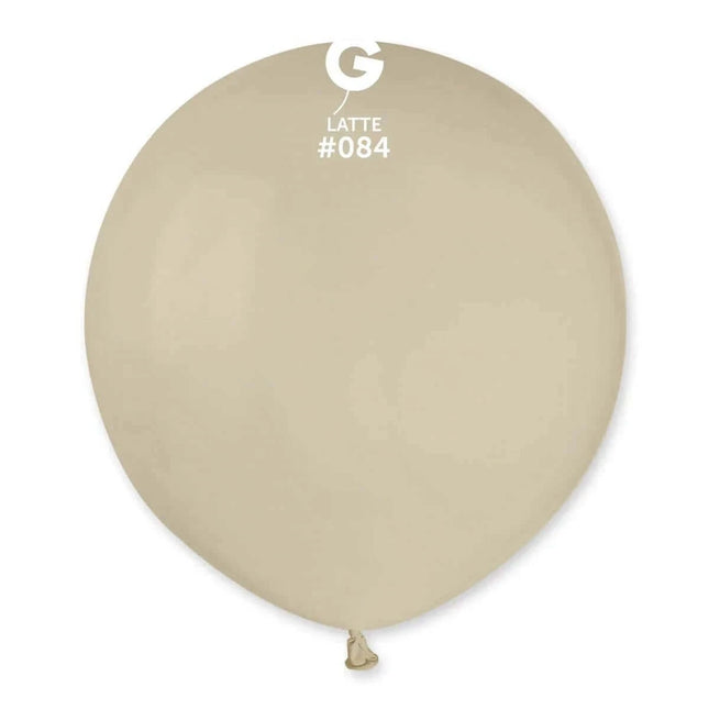Gemar - 19" Latte Latex Balloons #084 (25pcs) - SKU:158458 - UPC:8021886158458 - Party Expo