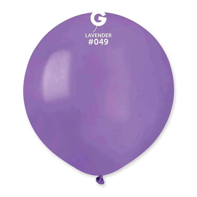 Gemar - 19" Lavender Latex Balloons #049 (25pcs) - SKU:154955 - UPC:8021886154955 - Party Expo