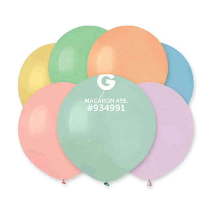 Gemar - 19' Macaron Assorted Latex Balloons #934991 (25pcs) - Party Expo