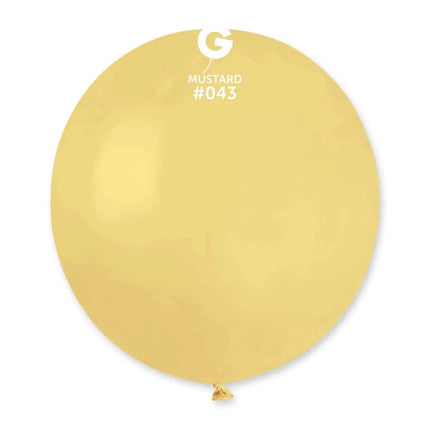 Gemar - 19" Mustard Latex Balloons #043 (25pcs) - SKU:154351 - UPC:8021886154351 - Party Expo