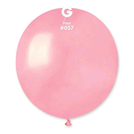 Gemar - 19" Pink Latex Balloons #057 (25pcs) - SKU:155754 - UPC:8021886155754 - Party Expo