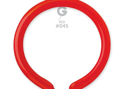 Gemar - 260 Red Latex Balloons #045 (50pcs) - SKU: - UPC:8021886554502 - Party Expo