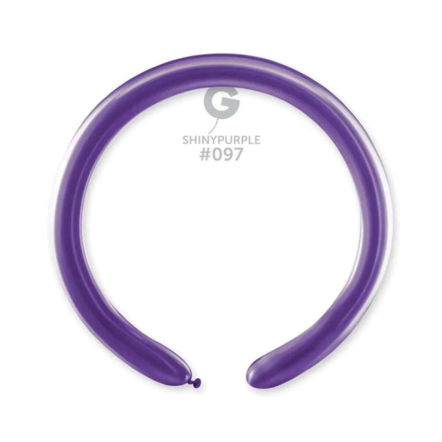 Gemar - 260 Shiny Purple Latex Balloons #097 (50pcs) - SKU:59705 - UPC:8021886559705 - Party Expo