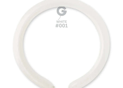 Gemar - 260 White Latex Balloons #001 (50pcs) - SKU: - UPC:8021886550108 - Party Expo