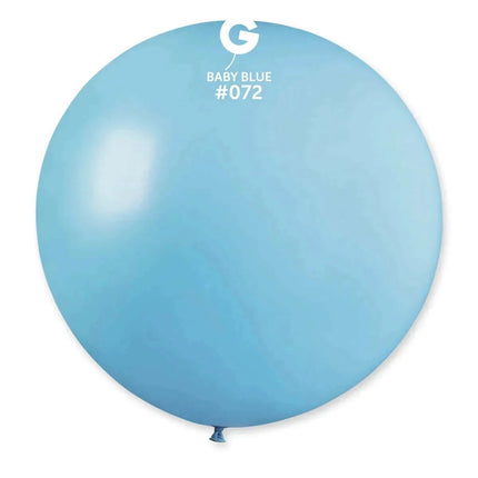 Gemar - 31" Baby Blue Latex Balloons #072 (1pc) - Party Expo