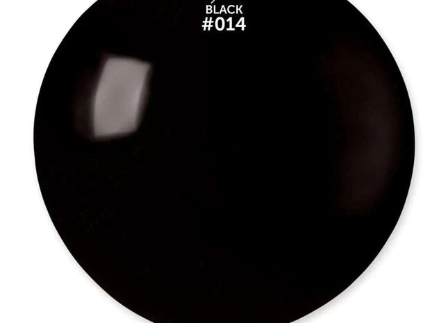 Gemar - 31" Black Latex Balloons #014 (1pc) - SKU:329810 - UPC:8021886329810 - Party Expo