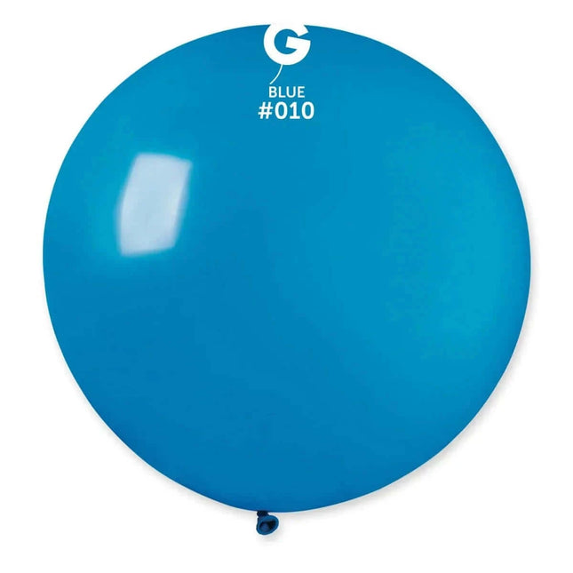 Gemar - 31" Blue Latex Balloons #010 (1pc) - SKU:329780 - UPC:8021886329780 - Party Expo