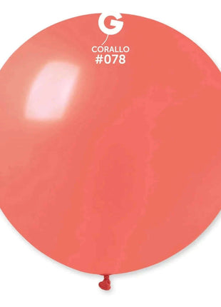 Gemar - 31' Coral Latex Balloons #078 (1pcs) - SKU:340266 - UPC:8021886340266 - Party Expo