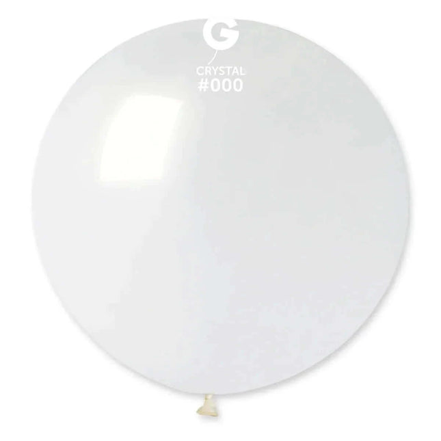 Gemar - 31" Crystal Clear Latex Balloons #000 (1pc) - SKU:329704 - UPC:8021886329704 - Party Expo