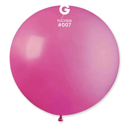 Gemar - 31" Fuchsia Latex Balloons #007 (1pc) - Party Expo
