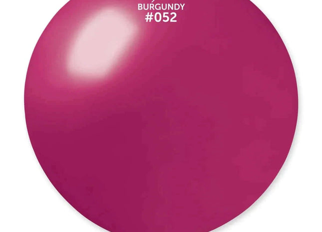 Gemar - 31" Metallic Burgundy Latex Balloons #052 (1pc) - SKU:340341 - UPC:8021886340341 - Party Expo