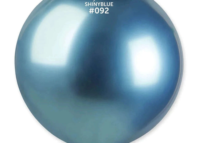 Gemar - 31" Shiny Blue Latex Balloons #092 (1pc) - SKU:342987 - UPC:8021886342987 - Party Expo